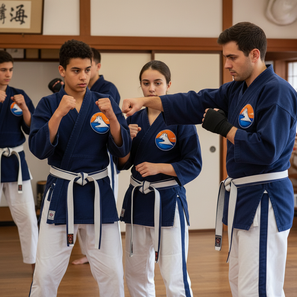 Promotional photo of a class in session for 'Yoseikan…